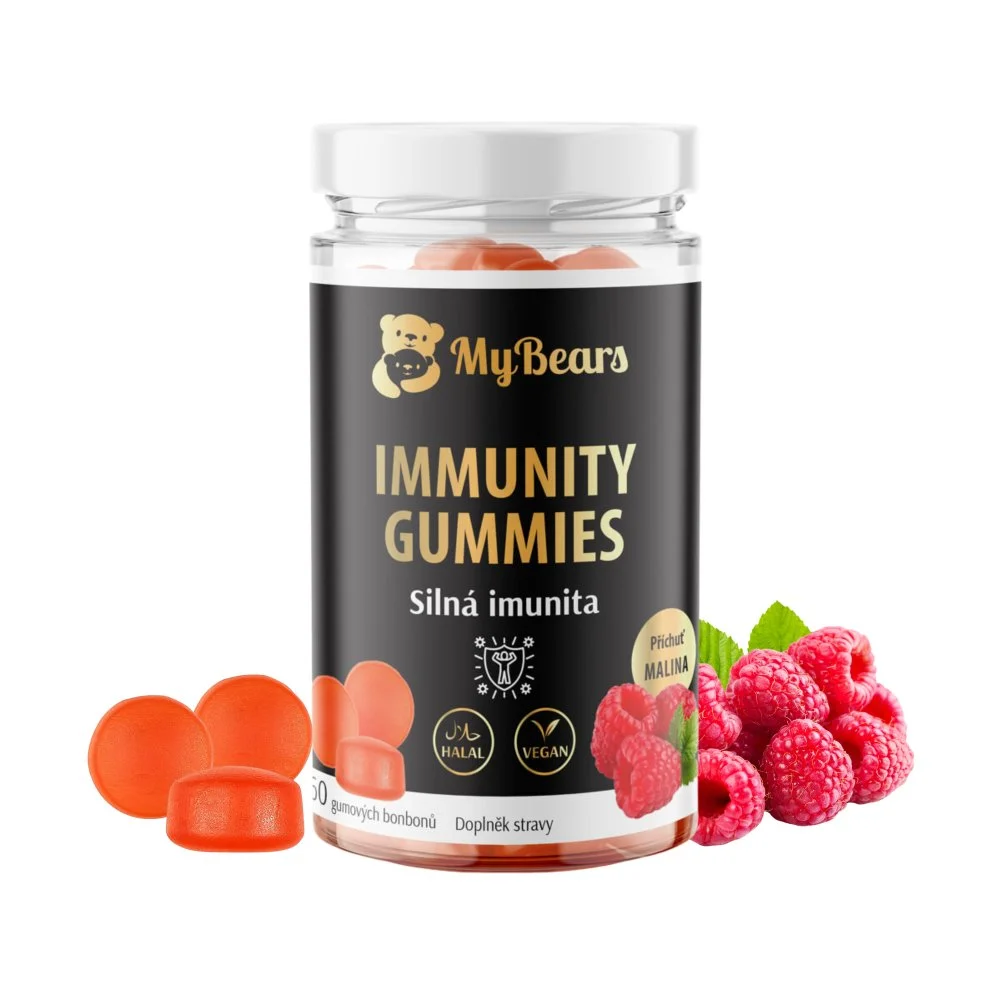 Gumoví medvídci Silná imunita s vitamínem C 160 mg, zinkem a D3 — MyBears