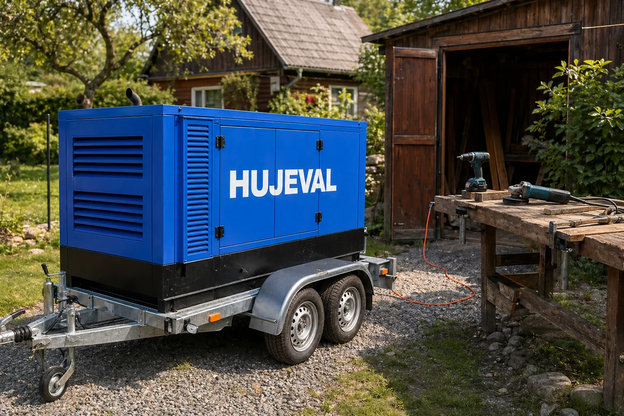 Mobilní elektrocentrála Valeon v praxi — detail