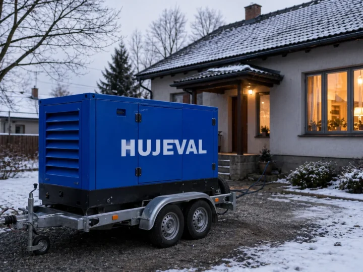 Když u nás v Pardubicích vypadl proud na 9 hodin: deník jednoho rodinného dne — mobilní elektrocentrála Hujeval